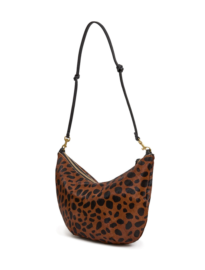 lune in leopard calf hair