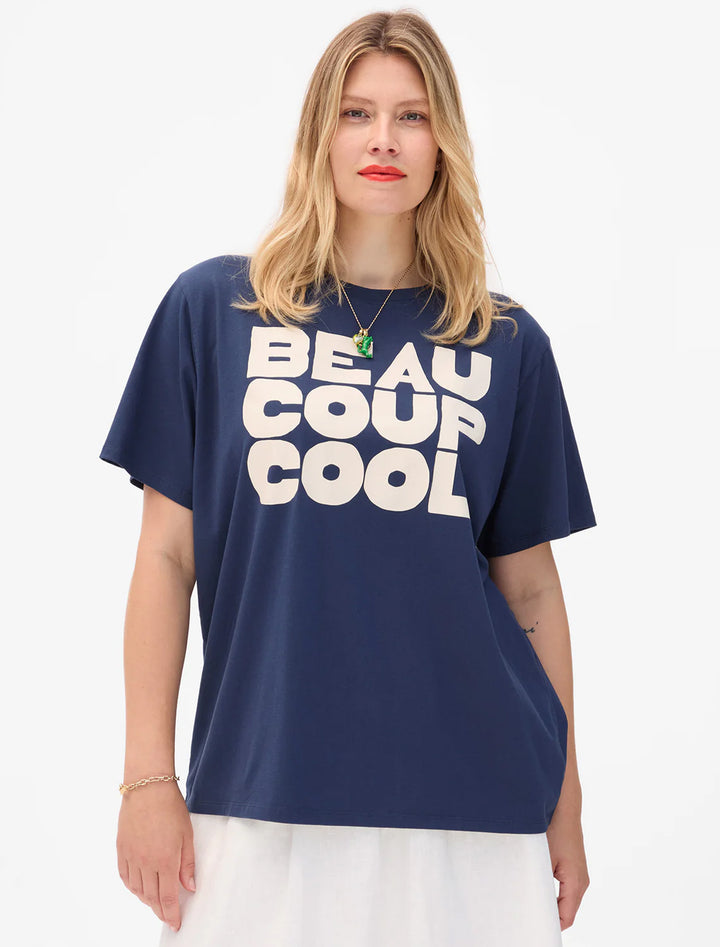 beaucoup cool navy original tee