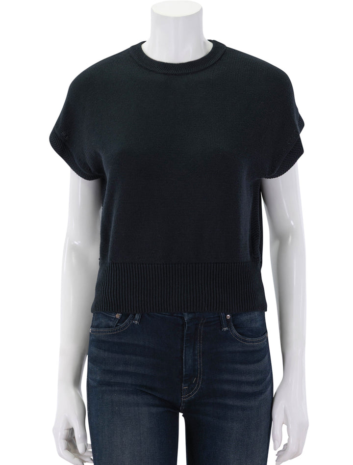 wedge sweater in black