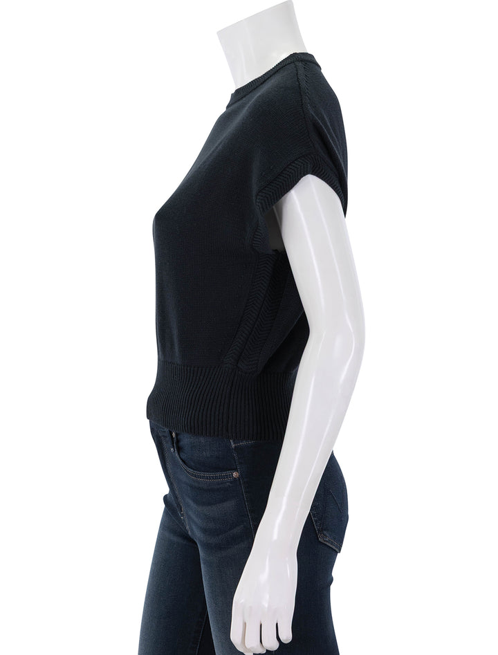 wedge sweater in black