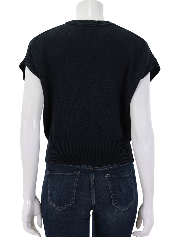 wedge sweater in black