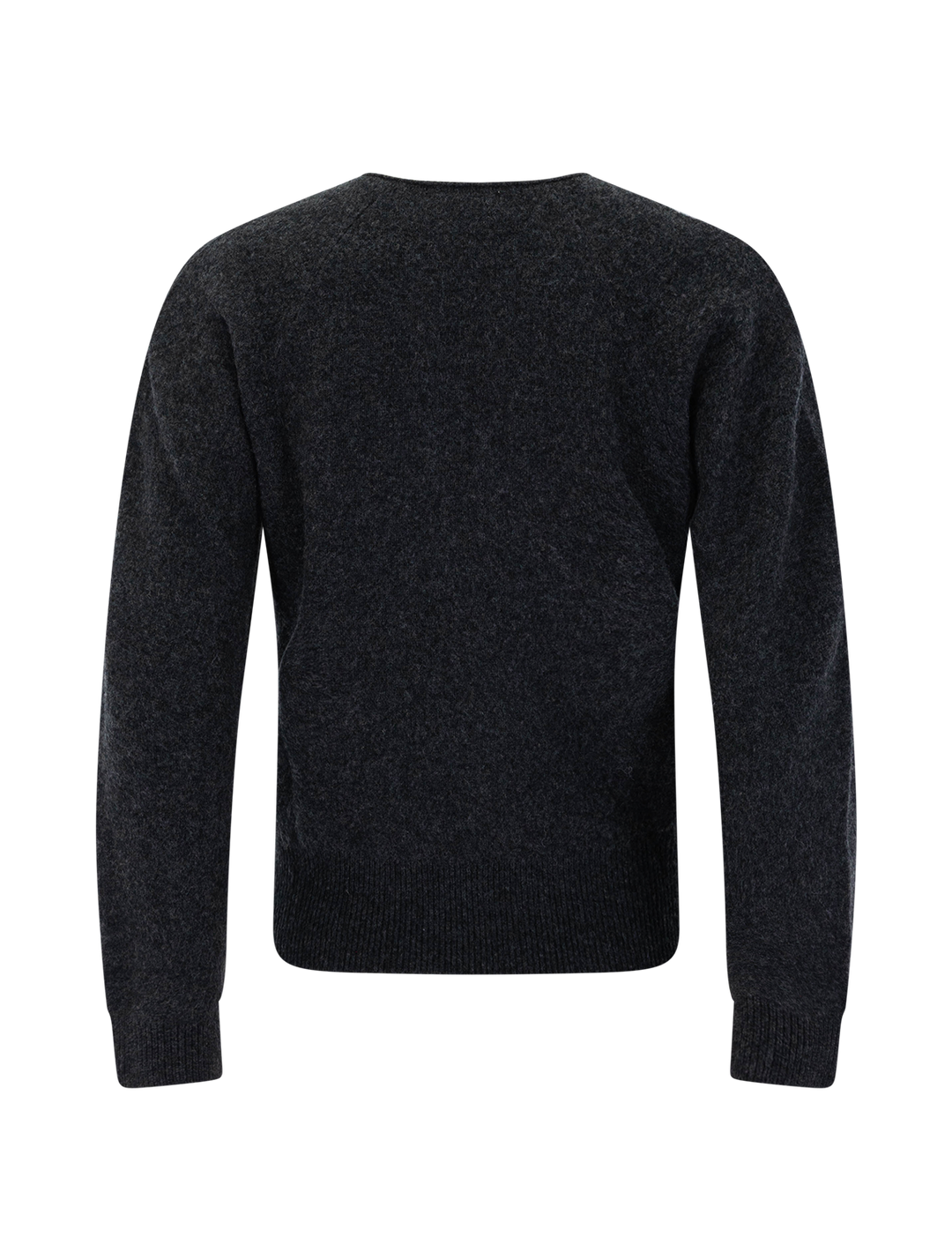 split neck raglan pullover in graphite