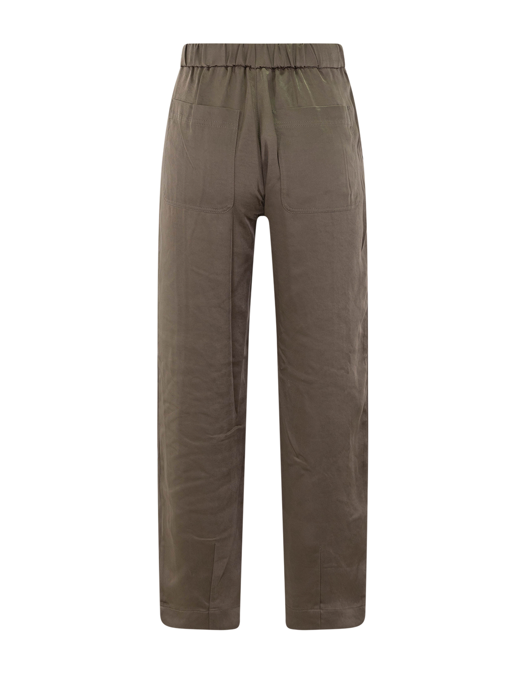 satin pant in parsley
