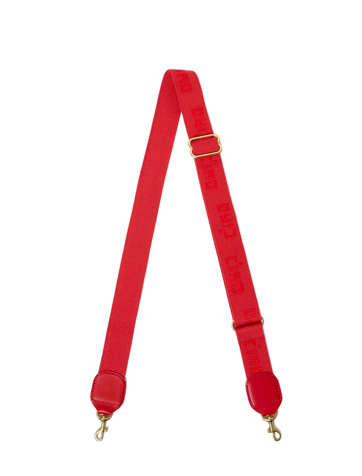 super red ciao adjustable crossbody strap