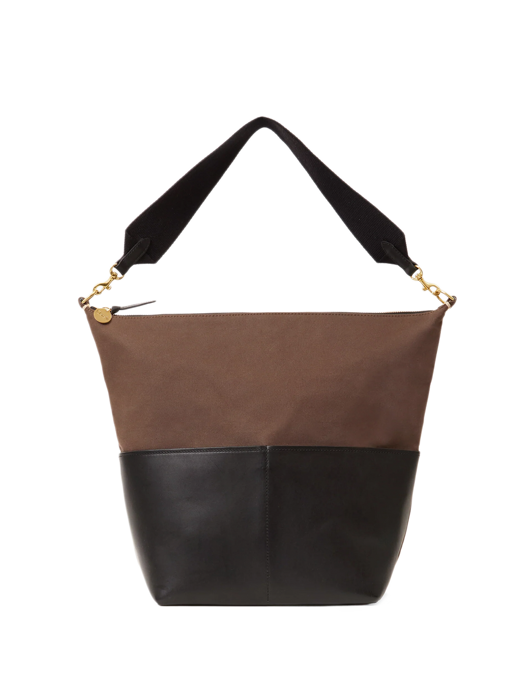 sophie canvas and leather tote in kalamata and black (1)