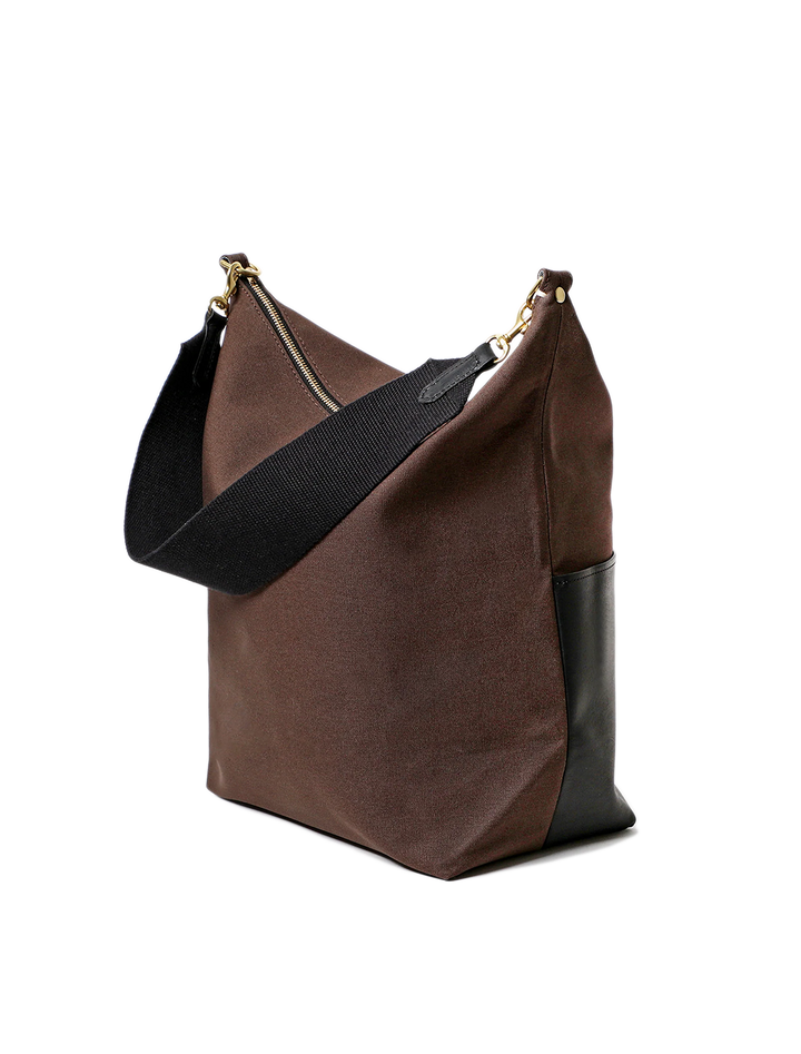 sophie canvas and leather tote in kalamata and black (2)
