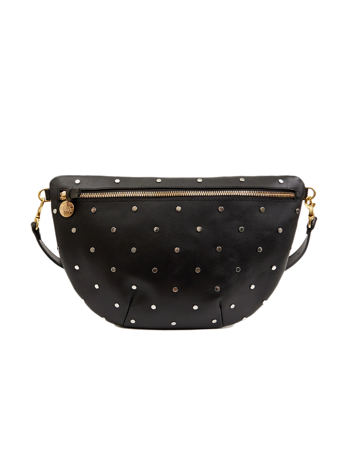 grande fanny in black leather with studs