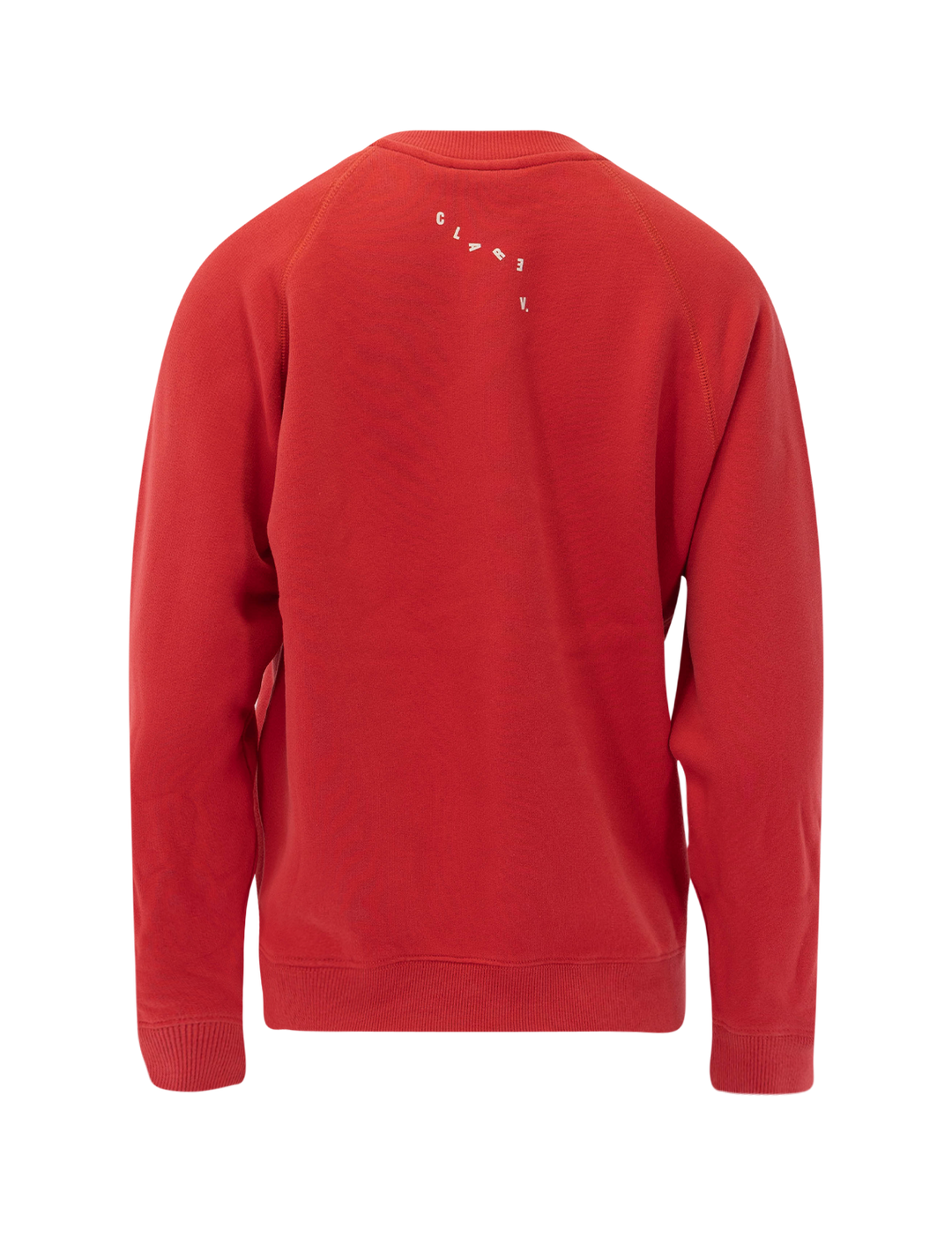 oui sweatshirt in red and cream