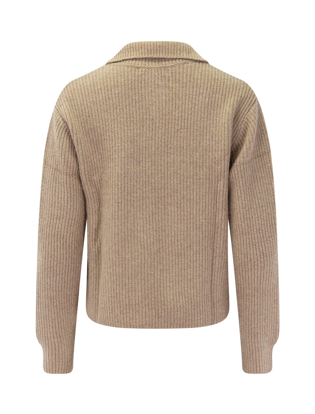 chalet quarter zip sweater in camel