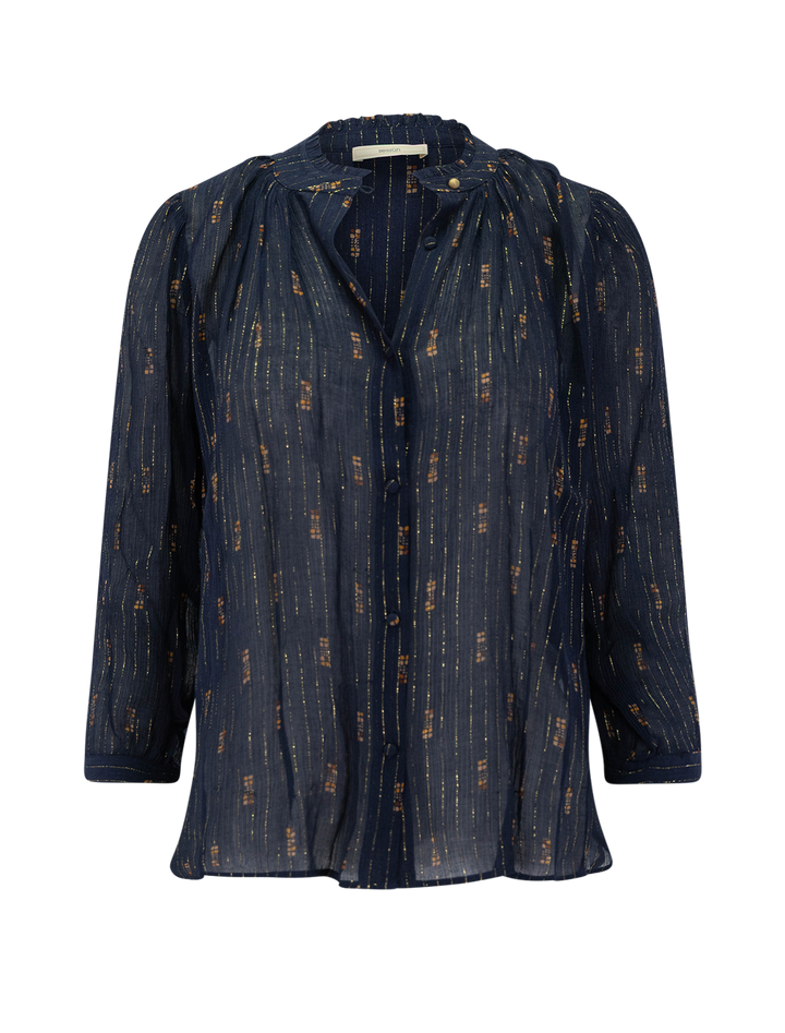 lylee blouse in navy domiu