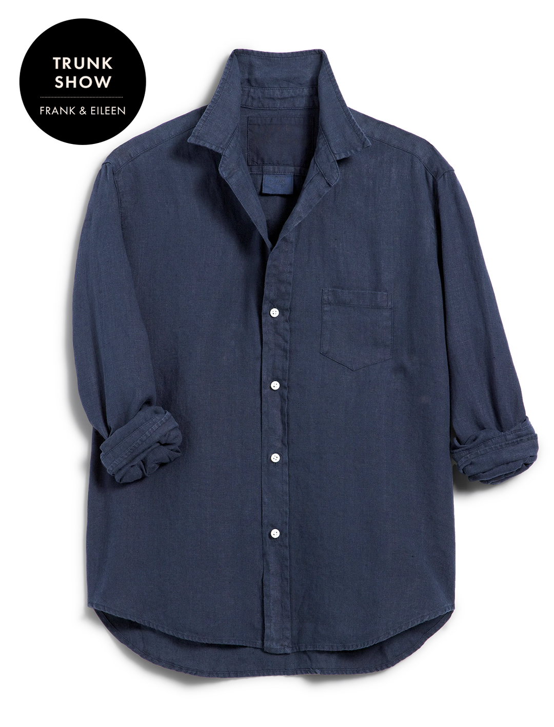 eileen in navy washed linen