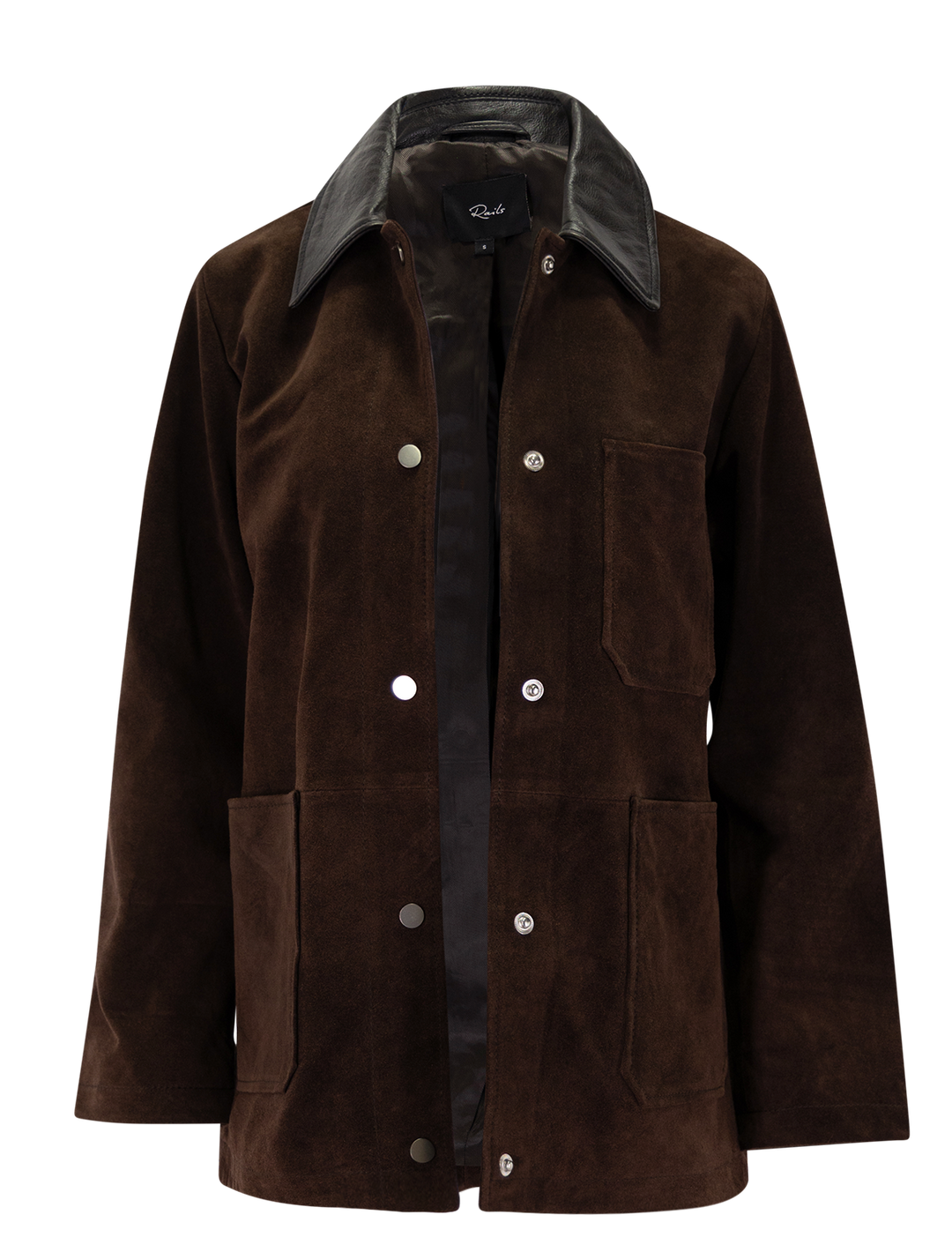 jaxton suede jacket in espresso