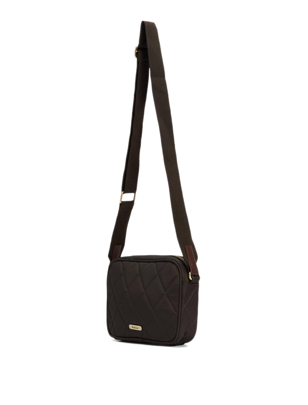 quilted crossbody bag in olive