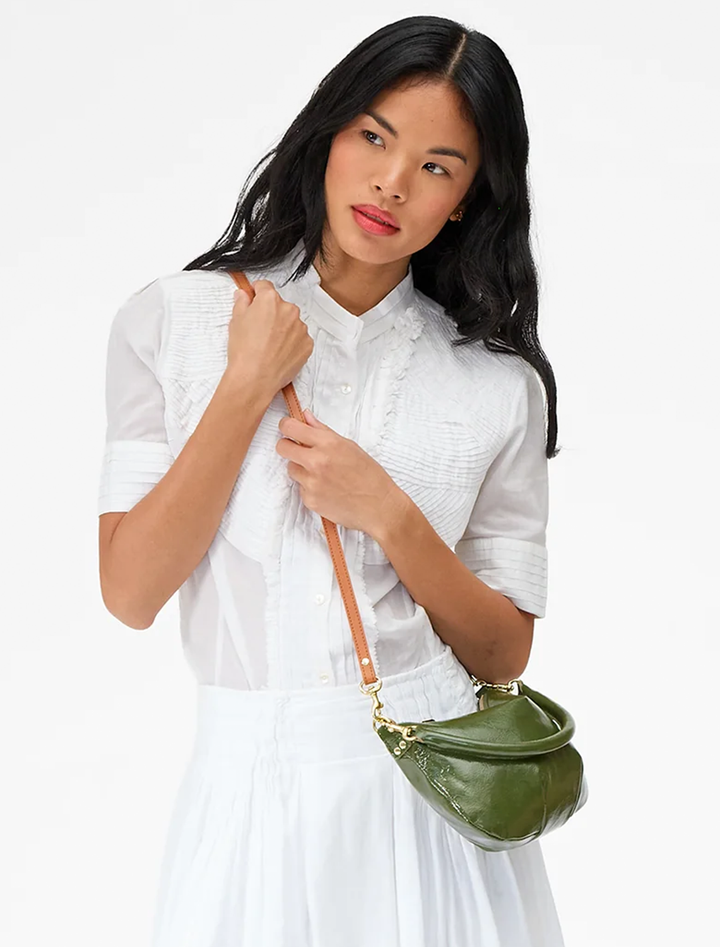 petit moyen messenger army crinkle patent