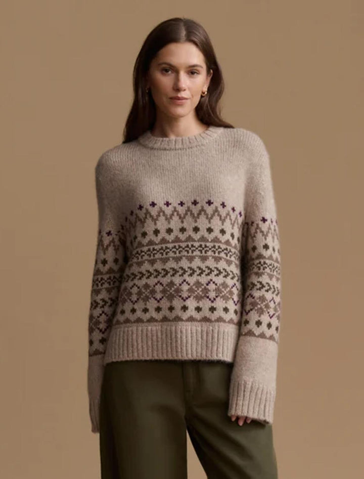 sterling crewneck sweater in oatmeal