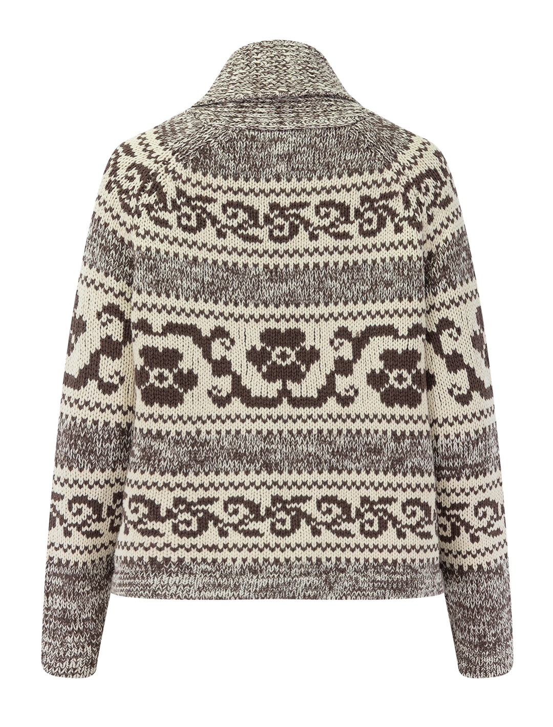 the nordic flower lodge cardigan in marled