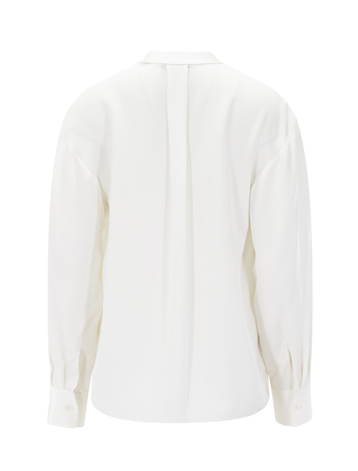 silk modern blouse in ivory