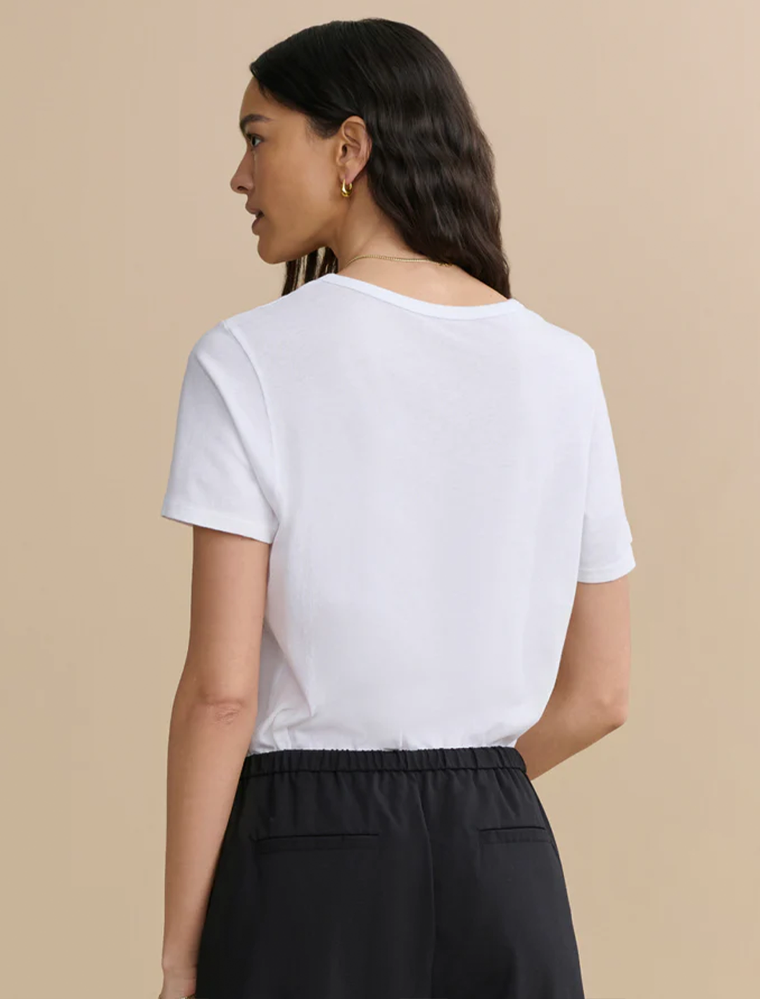slim tee in white