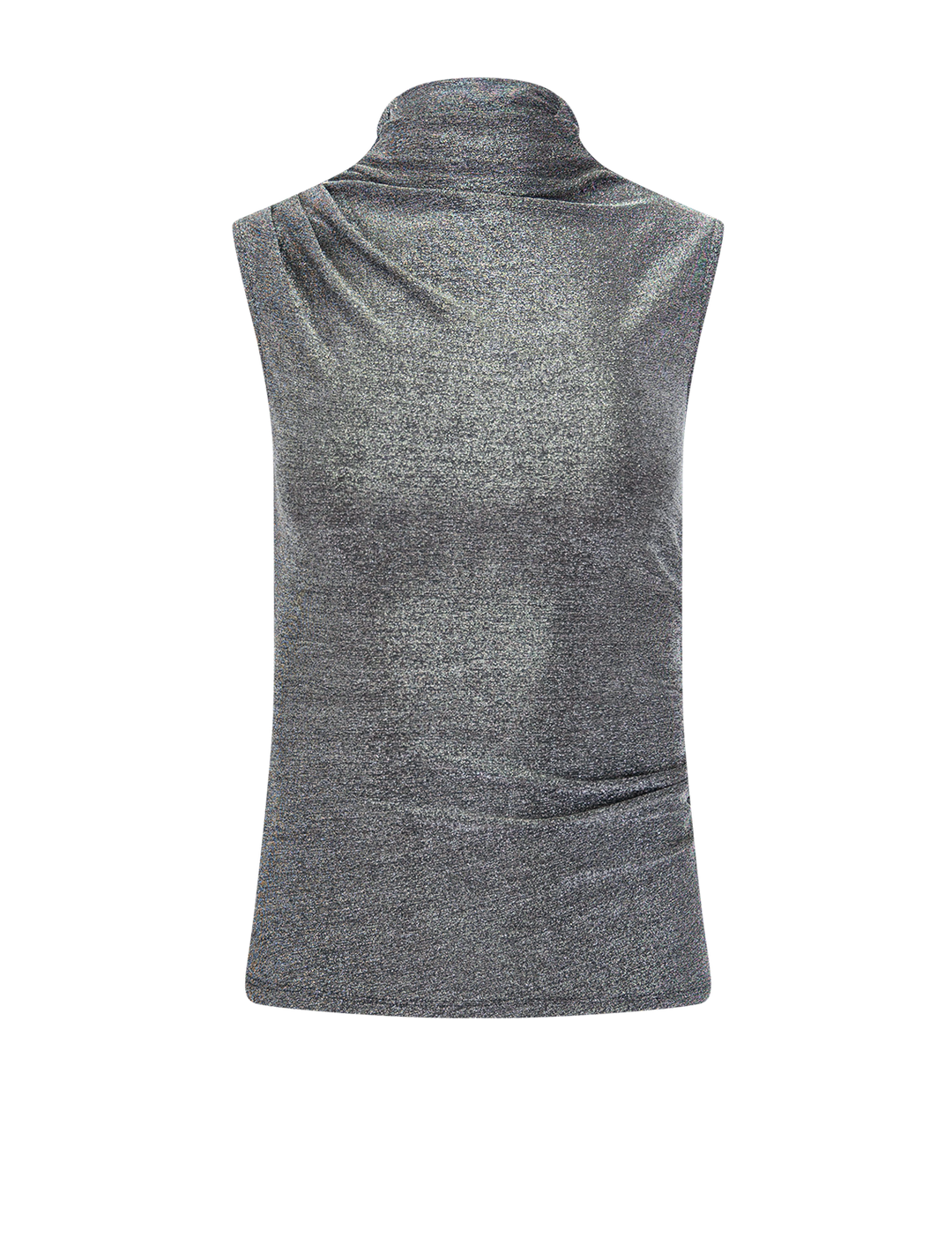 mylie sleeveless top in gunmetal