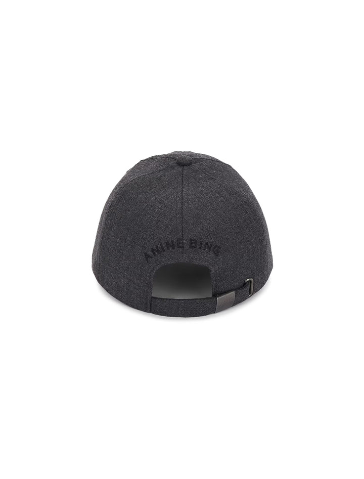 jeremy baseball cap in dark heather grey wool