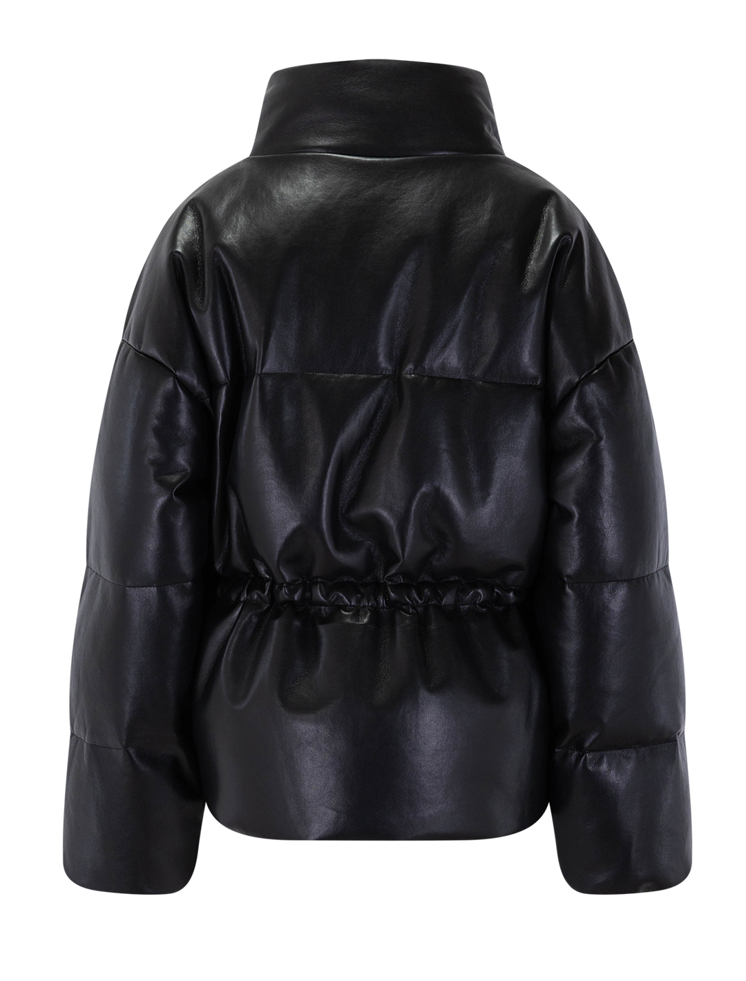 oslo puffer in black leather