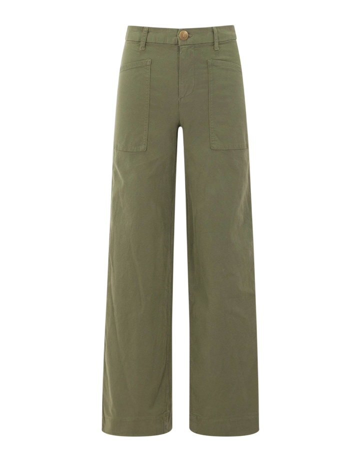 wrap pocket pant in olive