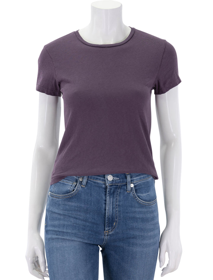 lisa crew tee in plum