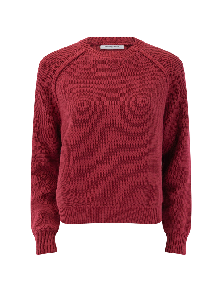 evie crewneck sweater in maple