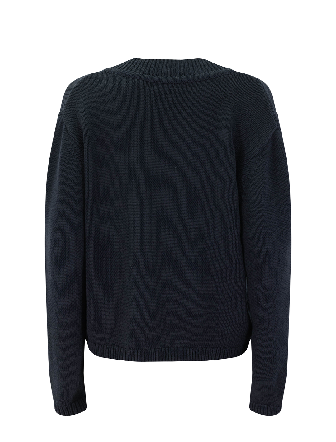 addie vneck sweater in true black