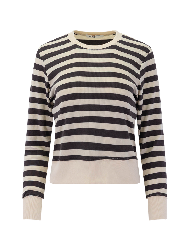 stef long sleeve in mocha stripe