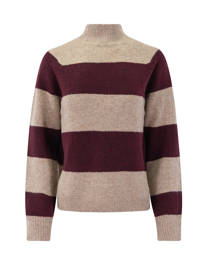 edison sweater in pinot stripe