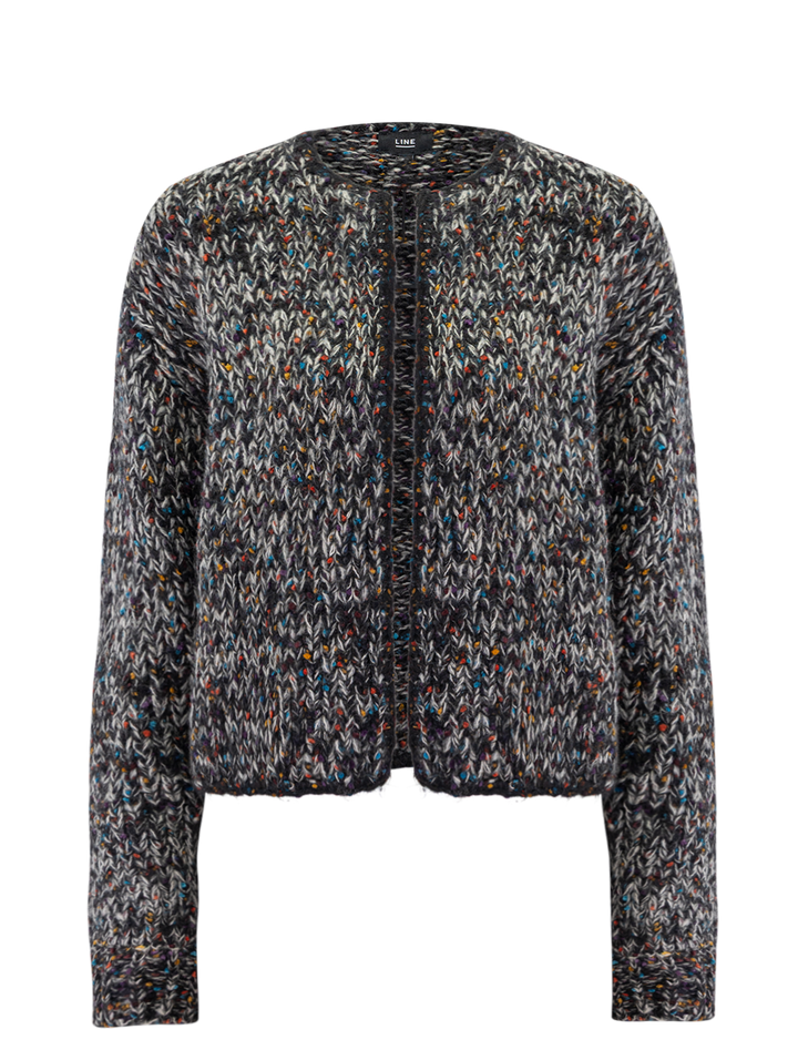 iris cardigan in harvest night