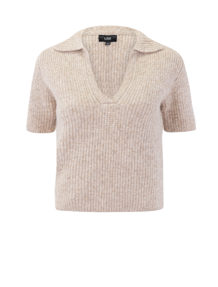 joni sweater in almond