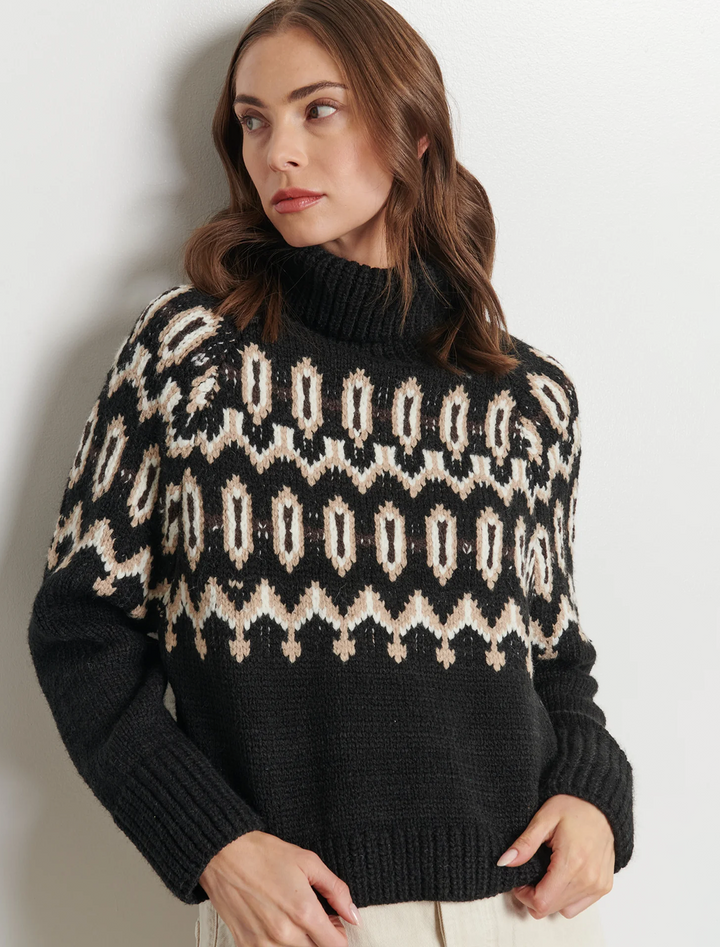 ruthie sweater in black diamond