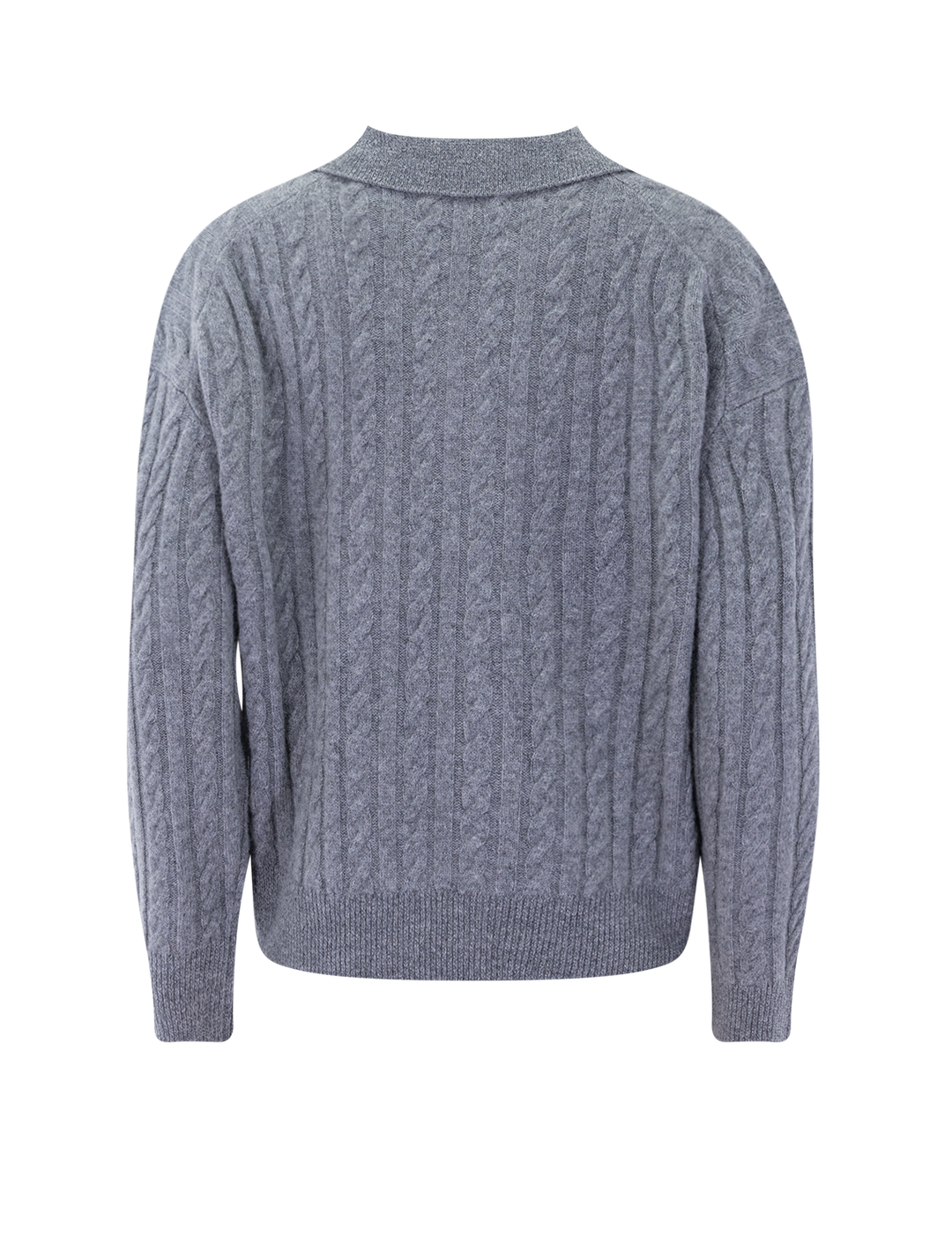 superfine wool relaxed polo in soot
