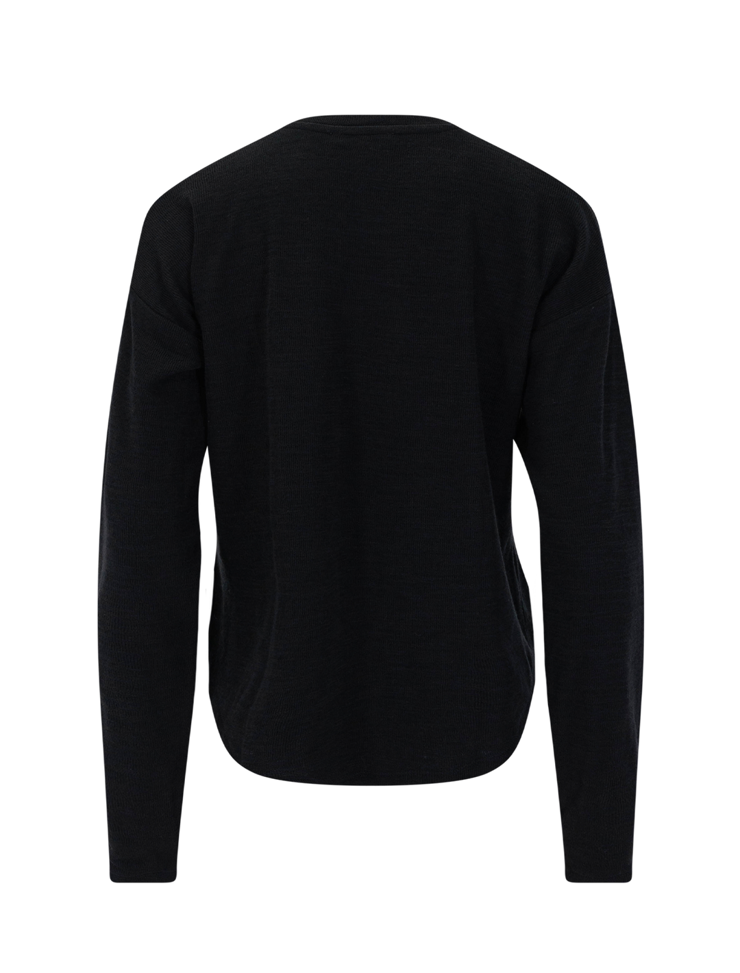 callista long sleeve tee in black
