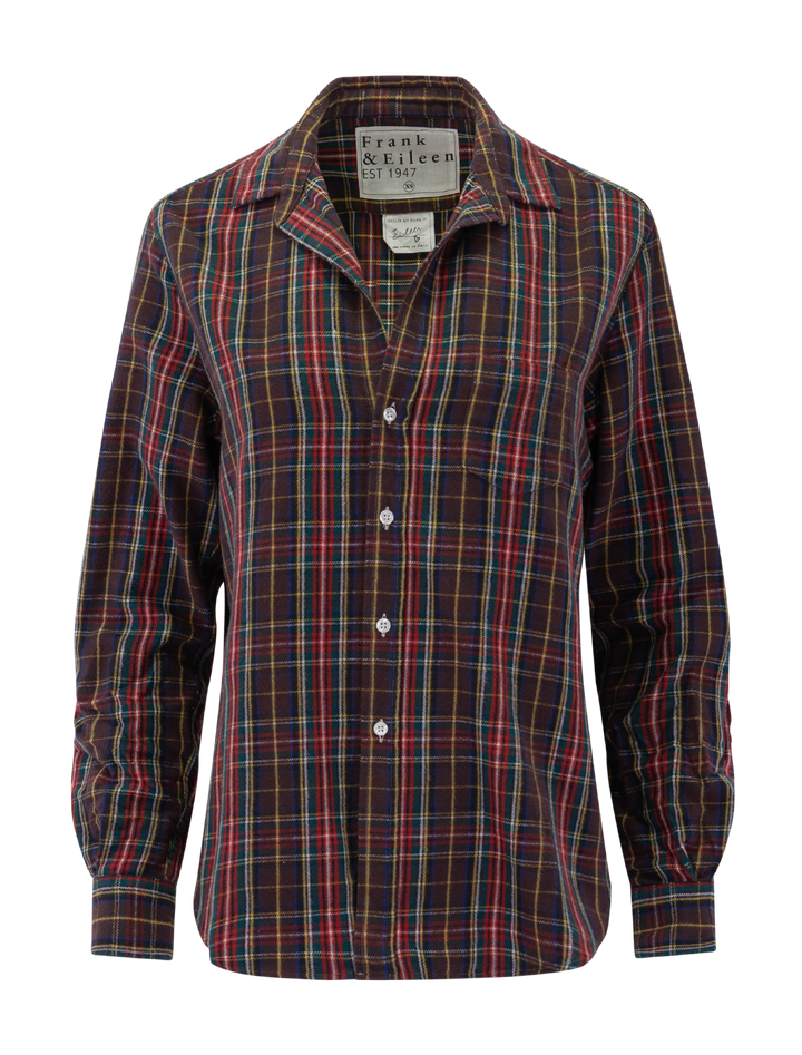 eileen in brown mutli plaid