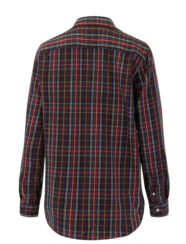 eileen in brown mutli plaid