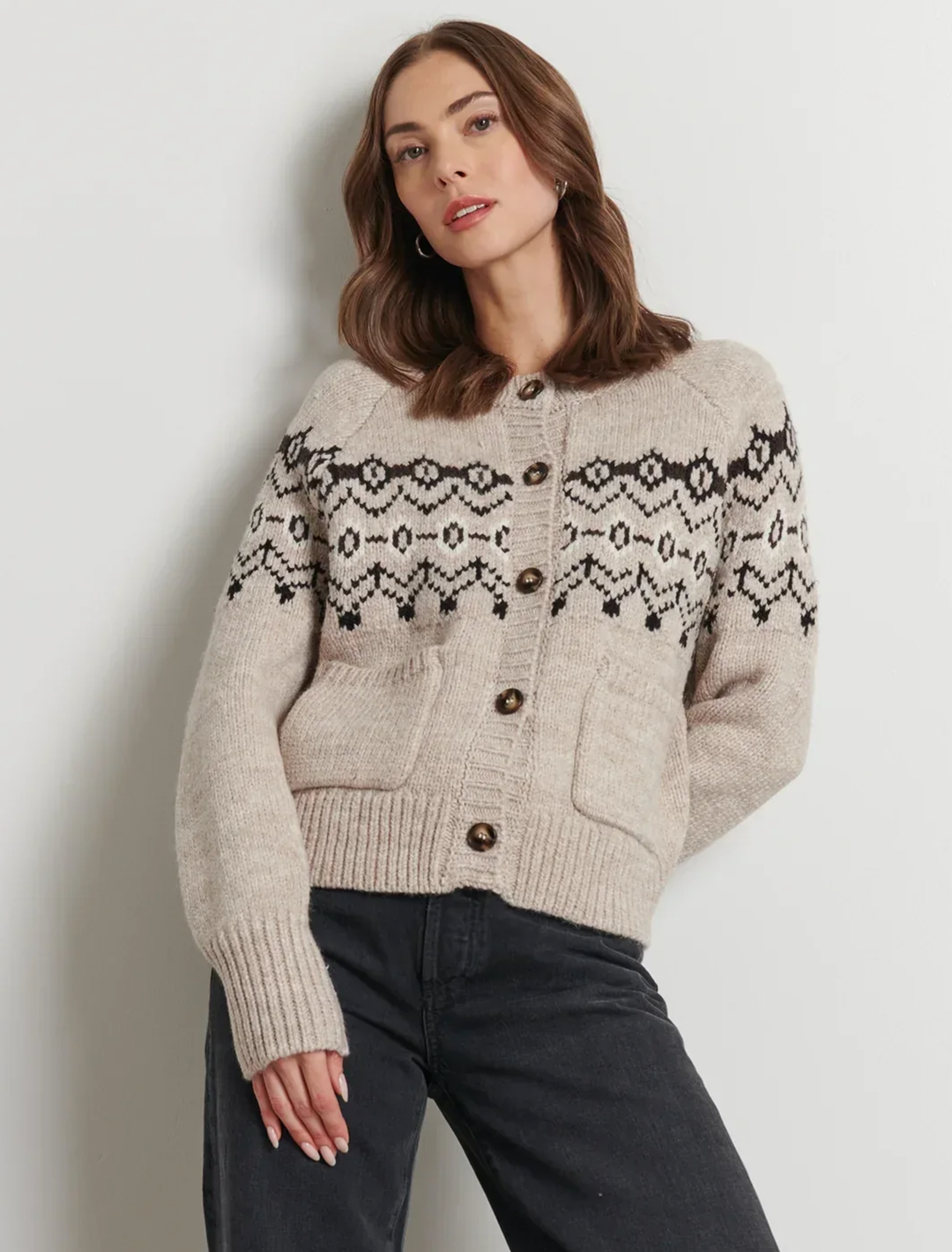 noa cardigan in mountain slopes