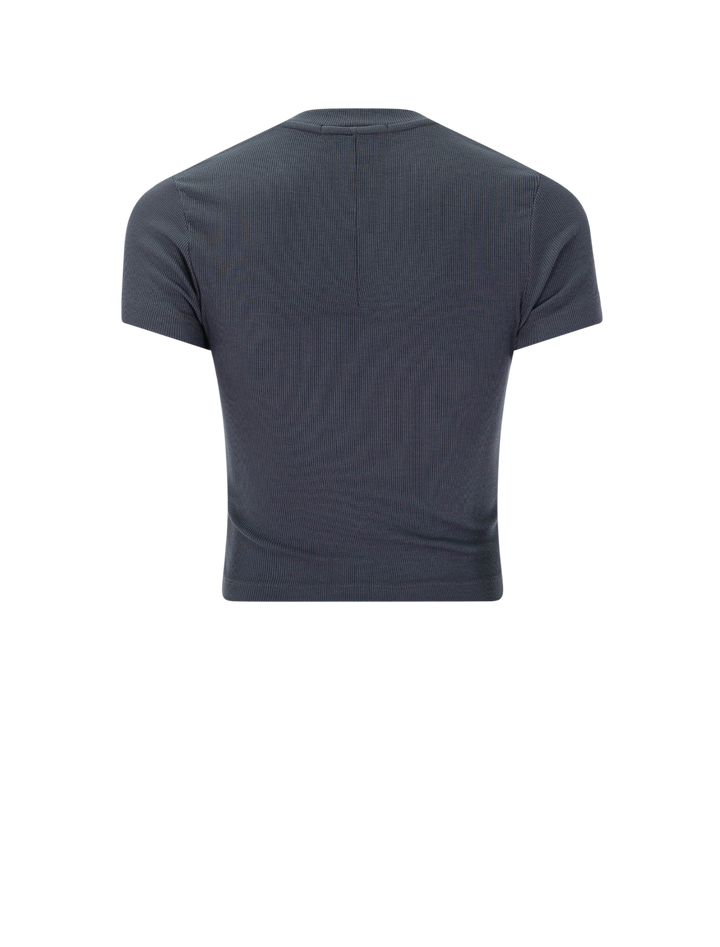 fine rib baby tee in anthracite