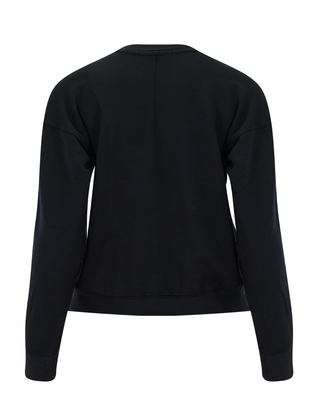softest fleece crewneck pullover in black