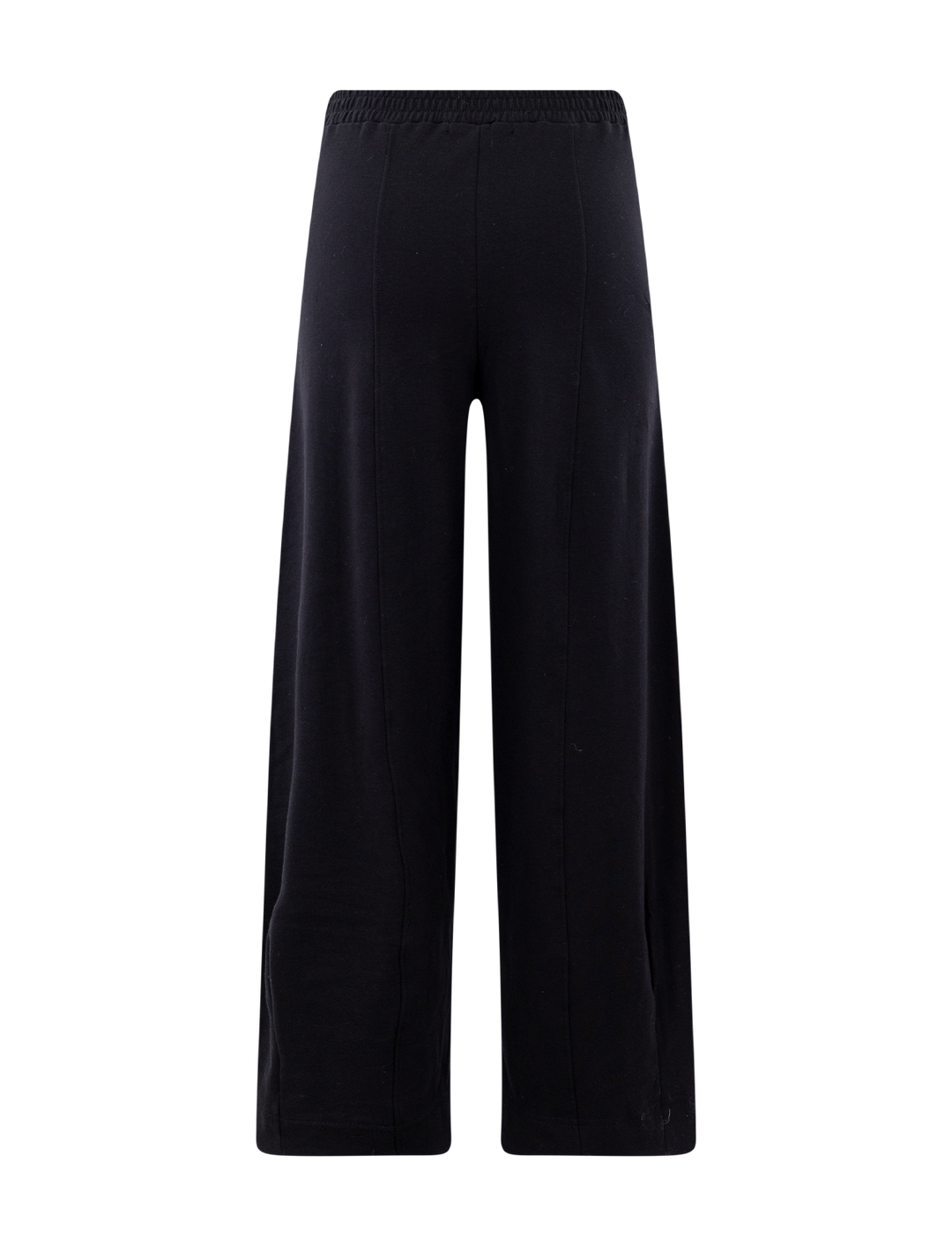 luxe ponte barrel trouser in black