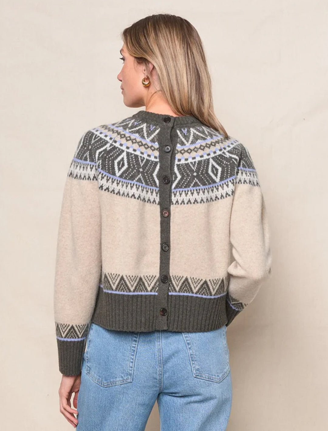 fairisle sweater in thyme