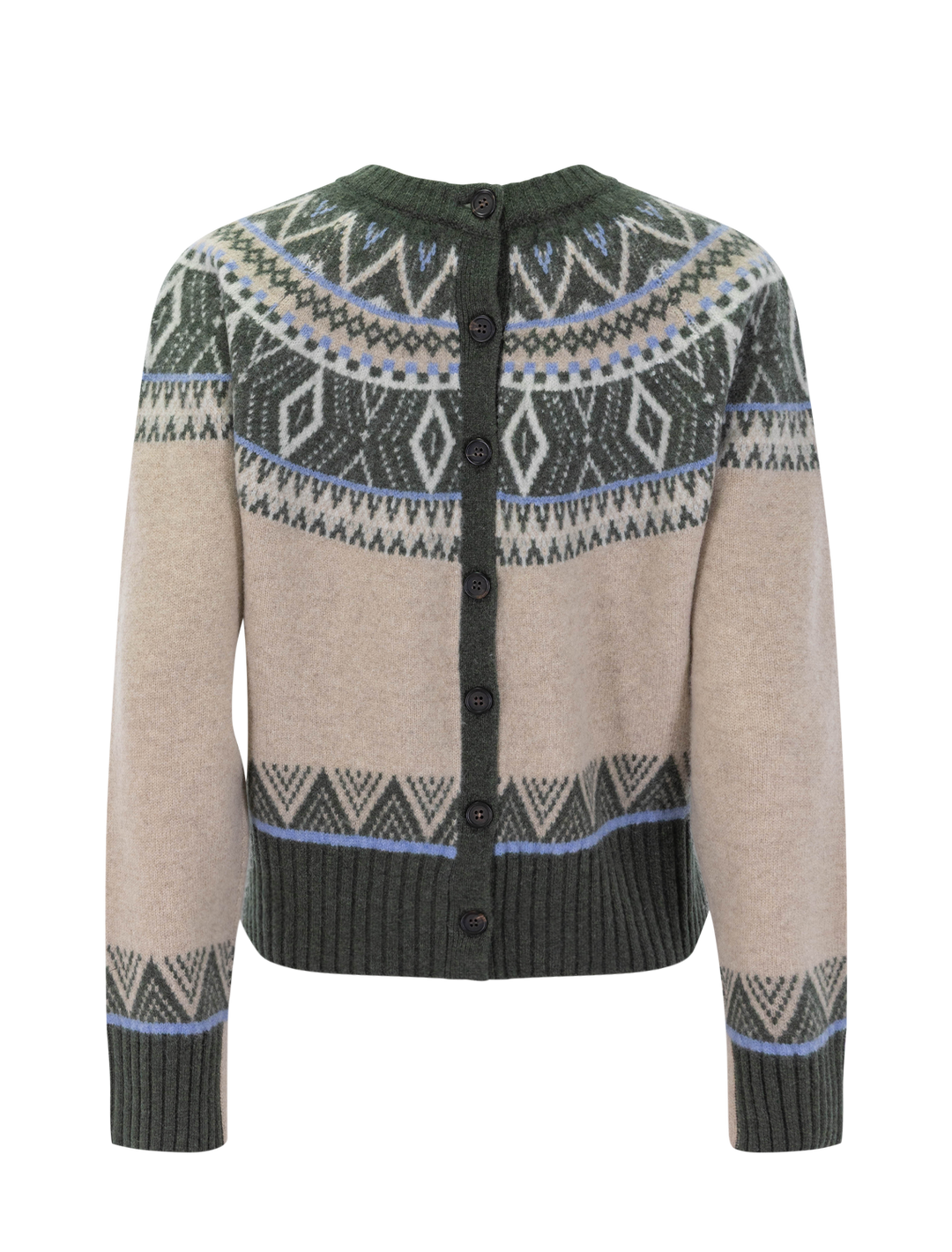 fairisle sweater in thyme