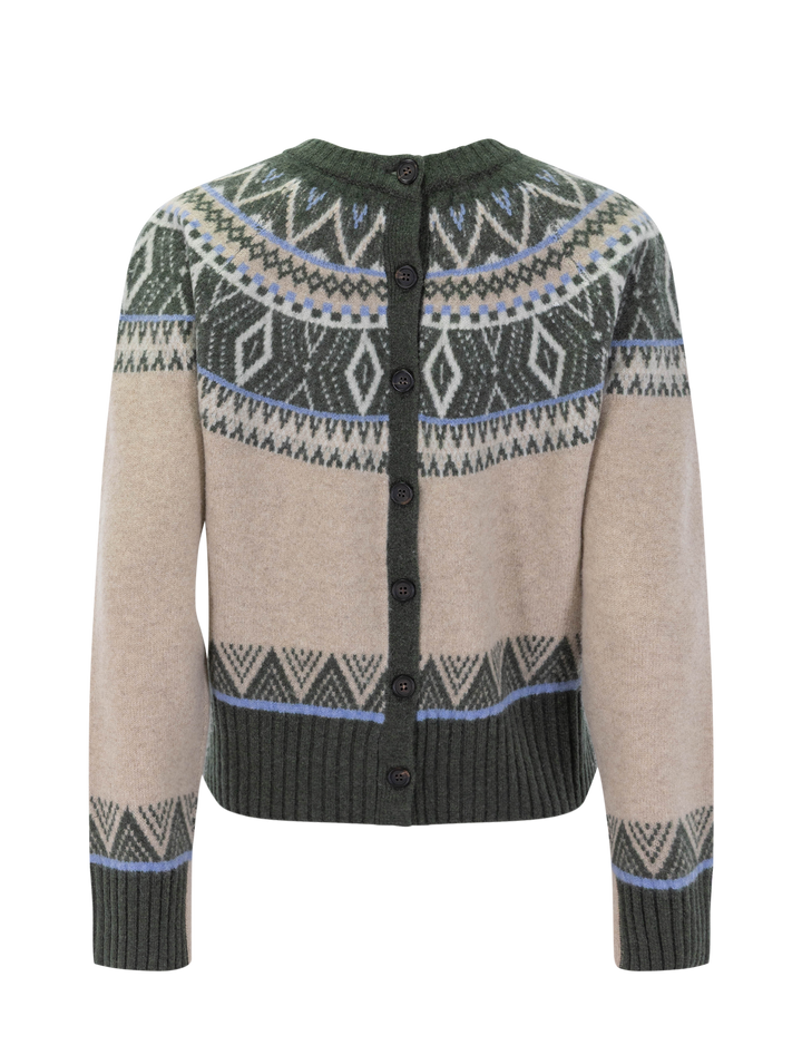 fairisle sweater in thyme