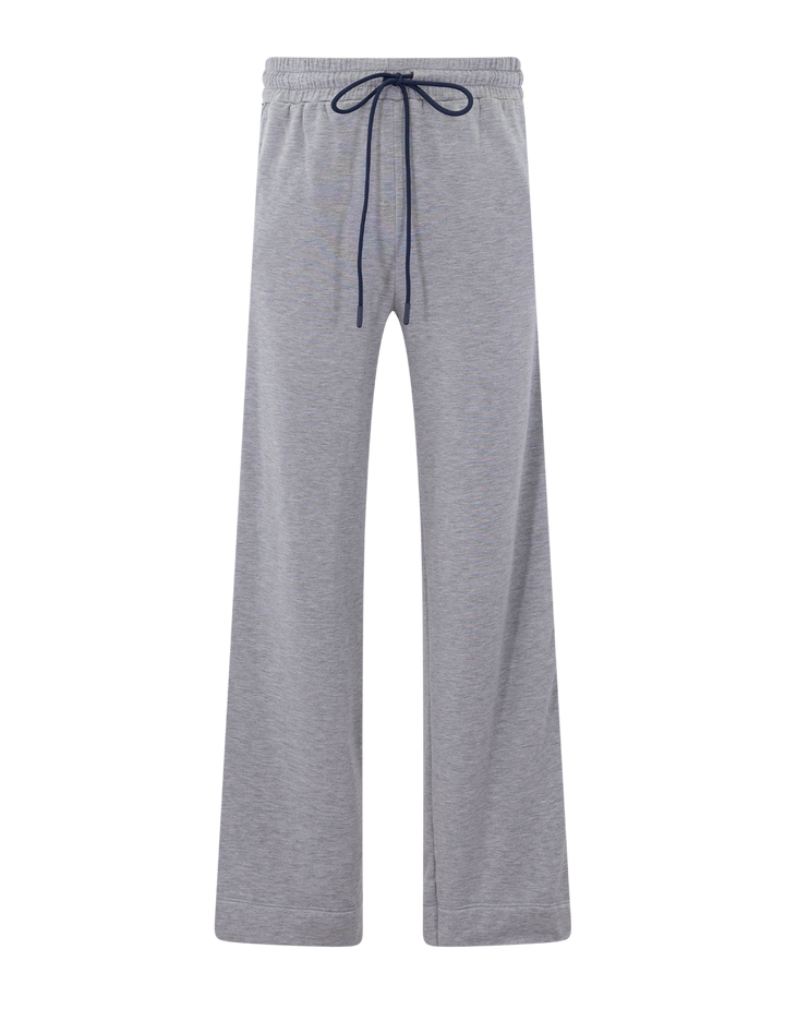softest fleece drawstring pant in heather grey