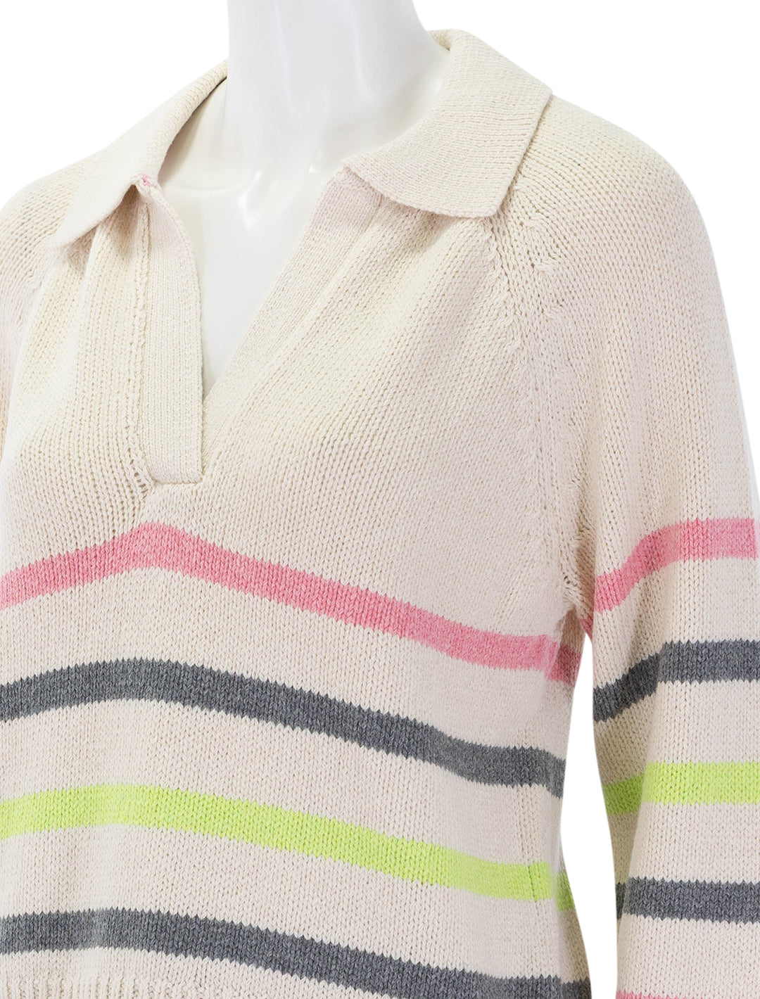 berkeley sweater polo in multi stripe