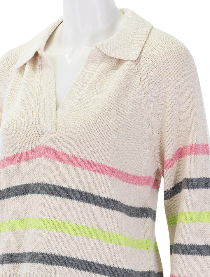 berkeley sweater polo in multi stripe