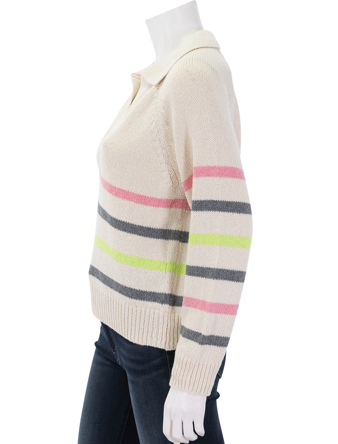 berkeley sweater polo in multi stripe