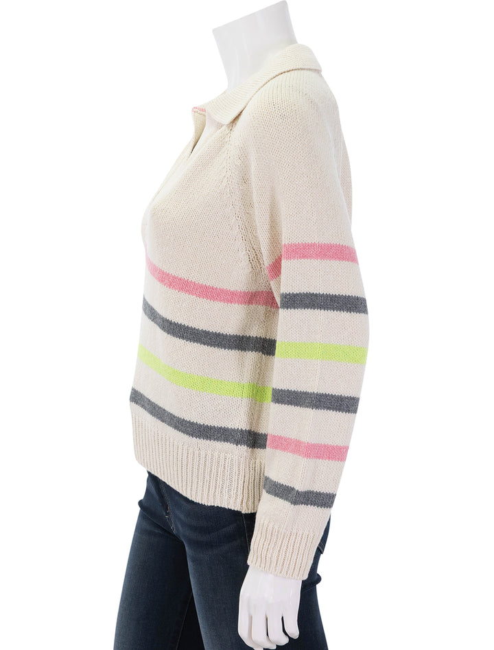 berkeley sweater polo in multi stripe